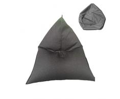 Rebecca Mobili Pouf Sacco, Poltrona Sacco, Grigio, Poliestere, da Interno, Salotto Cameretta - Misure: 50 x 110 x 130 cm (HxLxP) - RE6518