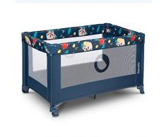 lionelo Stefi Lettino neonato da viaggio pieghevole con materasso, Dalla nascita fino a 3 anni, Box bambini da campeggio con entrata laterale, Le pareti realizzate in rete, Borsa, Route