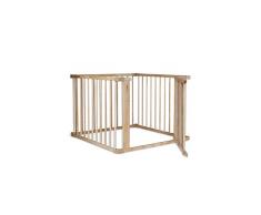 dibea DP00580, Bebè Box (in legno, 68 cm alto) per Bebè e Bambini, 4 elementi da 90x68 cm (incl. Porta)