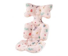 Manyao - Cuscino riduttore per seggiolone, per passeggino, universale, in cotone, colore: Rosa chiaro