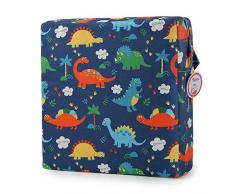 Zicac Rialzo Sedia per Bambini,Alzasedia Bambini Portatile con Cinghie Regolabili e Lavabile,Alza Sedia x Bambini per Seggioloni,Cuscino Seduta per Sedia Bambini