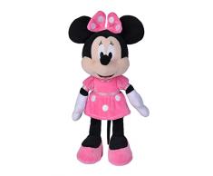 Simba - Disney Peluche Minnie, 6315870230, cm 35, con abito fucsia, + 0 mesi