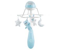 Chicco Giostrina Musicale Arcobaleno First Dreams, Giostrina Neonato Evolutiva 3in1 con Melodie Rilassanti e Proiezione Arcobaleno, con 4 Morbidi Pendenti, Compatibile con Culle Next2Me, 0 Mesi+, Blu