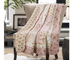 Alicemall Copriletto Trapunta Estate Singolo Coperta per Letto dei Bambini Trapuntino Patchwork Peso Leggero in COTONE 150 X 200CM (Stile 4)