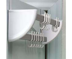 Rayen 6390 Appendiabiti, Adatto a Tutte le Porte, Plastica