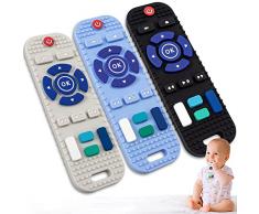 Massaggia Gengive Neonati, 3 Pezzi Dentizione Neonati Giocattolo, Giochi Bambini 1 Anno, Telecomando Giochi Neonato 3-6 Mesi 6-9 Mesi, Neonato Accessori Utili Giochi Dentizione Neonato 0-3 Mesi