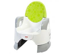 Mattel Fisher-Price, Vasino per bambini, con schienale rialzato e braccioli, Verde (grün, weiß, grau)