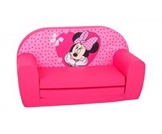 Disney Simba 6306711038 - Divano Minnie con cuoricini, rosa, poliestere, 1 pezzo (confezione da 1)