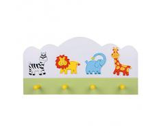 Small Foot Company Attaccapanni Giungla, Legno, Multicolore