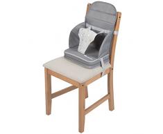 Bebeconfort Travel Booster Rialzo Sedia Per Bambini, Seggiolone Da Viaggio Portatile E Pieghevole, Imbottitura Extra, Per Bambini Dai 6 Mesi Ai 3 anni (15 kg), colore Warm Grey