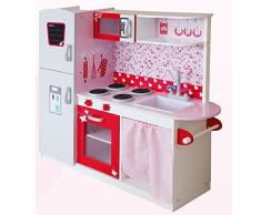 Leomark Cucina Rosa in legno Giocattolo per Bamibni gioco d'imitiazione