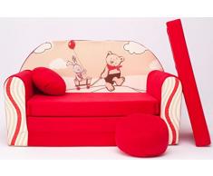 D26 + DIVANO bambini divano pieghevole divano letto matrimoniale Mini Strato 3-in-1 Baby Set + poltrona per bambini e ammortizzatore di sede + materasso