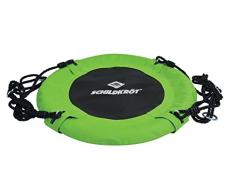 Schildkröt Altalena a Nido dApe, 60 cm, Dimensioni Compatte, Seduta Comoda, per Interni ed Esterni, Dondolo da Giardino Fino a 150 kg, Colore: Verde/Nero, 970501, Ø 60cm