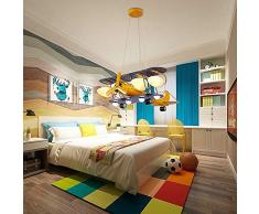 GRGR Lampada a Sospensione Per Bambini Camera Dei Bambini Moderno Lampadario Personalità Creativo Aereo Decorazione Regolabile in Altezza Scuola Materna Baby Room Camera da Letto Lampada Soggiorno