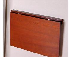FEN TB Tavolo Pieghevole Pieghevole a Muro Quadrato, scrivania per Bambini Scrivania per Bambini, Tavolo da Pranzo da Cucina, 3 Colori (Colore : Brown)