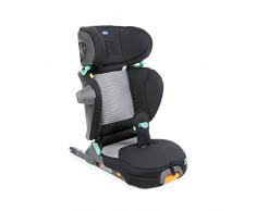Chicco Fold&Go Air I-Size Seggiolino Auto 15-36 kg con Connettori Rigidi ISOFIX, Gruppo 2/3 per Bambini 3-12 Anni, Reclinabile e Pieghevole, con Protezione Laterale, Altezza e Larghezza Regolabili