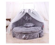 Letto per cani Carino Pizzo principessa cane Basket Bed cucciolo del gatto Pet cucce Sogno nido dellanimale domestico della fossa di scolo del gatto del cane letti di lusso Gatto Cane Divano Casa per