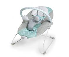 Ingenuity Ity Sdraietta Bouncity Bounce, vibrazioni rilassanti, arco giochi con 2 giocattoli, seduta sfoderabile e lavabile in lavatrice, Goji