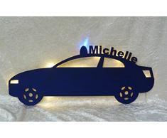 Schlummerlicht24 luce notturna "Carabinieri" decorazione in soggiorno o camera da letto, arredamento, regalo ideale per appassionati di Macchina della guardia , fatto a mano
