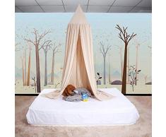 Assestamento del bambino rotonda cupola Hanging letto a baldacchino Kids Play tenda zanzariera Cortina per il bambino la lettura Bambini che giocano Sleeping Room Decoration ( Colore : Cachi )
