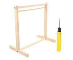 FARUTA Mobili per bambole Appendiabiti in legno Appendini Bambole Bambole Vestiti Titolare Bambola Vestito Organizzatore Asta per Armadio Bambola Vestiti Bambola Accessori per Casa delle Bambole L