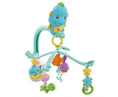 Fisher-Price Giostrina dei Pesciolini 3 in 1, per Culla Passeggino e Proiettore, dai 0 Mesi, DFP12 3 in 1