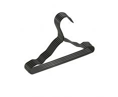 XENITE Appendiabiti 10 Pezzi in Lega di Alluminio Appendiabiti Antiscivolo stendibiancheria Guardaroba salvaspazio Vestiti di stoccaggio Vestiti for Bambini Oro Rastrelliere (Color : Kids Black)