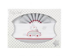 Pekitas - Set di lenzuola sottili per bebè, 3 pezzi, per lettino da 60 x 120 cm, 100% cotone, prodotto in Portogallo bianco