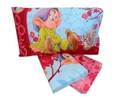 Disney Completo Letto + Federa Princess Cucciolo e i 7 nani