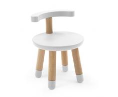 Stokke Sedia MuTable, Bianco - Sedia per la stanza giochi dei bambini con altezza della seduta regolabile - Realizzata in legno di faggio e vernice atossica a base d’acqua