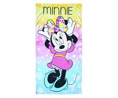 Disney - Asciugamano per Bambine, Motivo: Minnie, 140 x 70 cm