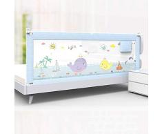 JTKDL Rotaie Letto for i più Piccoli, Extra Lungo, di Sicurezza Letto Guard for Ragazzi Gemelli, Letto Matrimoniale Guardrail 1.8-2M Big Bed deflettore Verticale elevazione Letto Guardrail