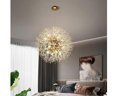 Lampadario moderno in cristallo di dente di leone Lampada a sospensione Compatible with soggiorno Lampada da soffitto Lampada da sala da pranzo Decorazione domestica G9 Luci dellisola dimmerabili ,pe