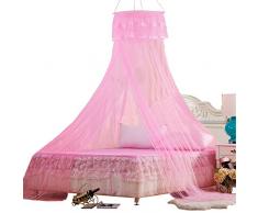 Principessa baldacchino letto a baldacchino baldacchino tenda decorativa Baby baldacchino tenda da gioco Principessa Decorazione Rotondo Rete anti insetti Protezione Bambini