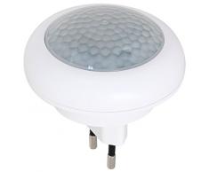 Notte Luce Presa Lampadina Luce Notturna con Sensore di movimento per lampade led luce di emergenza; lampada da notte lampada per presa 220 V 0,5 W