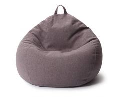 Lumaland Poltrona a Sacco Comfort Line - XXL - 100x120x50 cm - Bean Bag Interno ed Esterno per Giardino, Salotto, Balcone - Pouf Elegante e Morbido Outdoor & Indoor - Grigio Scuro