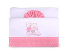 PEKITAS Bebe Set di lenzuola tipo corallina 3 pezzi per lettino 60x120 cm realizzato in Portogallo