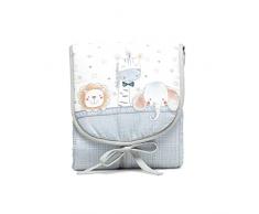 Interbaby Fasciatoio Portatile Pieghevole e impermeabile Animales, grigio