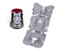 Universale Cuscino per Passeggino, Cuscino Riduttore Passeggino, Copriseduta Imbottita per seggiolone,Materassino Copri Passeggino Imbottito,Infant Cuscino Pad (B)