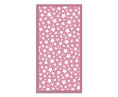 Panorama Tappeto Vinile Bambini Stelle Rosa 60 x 110 cm - Tappeto da Cucina Antiscivolo - Tappeto Cameretta - Tappeto Lavabile Ignifugo - Tappeto Grande - Tappeto PVC
