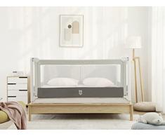 Sponda Letto Bambini 0-5 anni Barriera a Scomparsa Alta Sicura 3 Generazione (grigio, 180)
