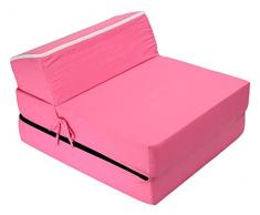 Best For Kids - Poltrona da letto per bambini 3 in 1 (rosa)