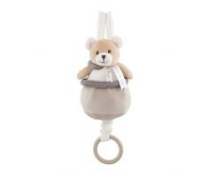 Chicco - Gioco My Sweet DouDou Carillon Orsetto, in Morbido Velour da Agganciare alla Culla, con Ninna Nanna per Accompagnare il Bimbino al Sonno, Colore Neutro, 0 mesi+