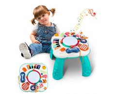 SOBEAU Giochi Bimba 1 Anno , Tavolo Multiattivita Bambini, Regali Bambina Strumenti Musicali, Giocattoli Bambina 1 2 3 4 Anni, Tavolo Giochi Interattivi per Bambino