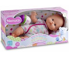 Famosa 700012087 - Nenuco Bambola con Biberon e Vestito Grigio