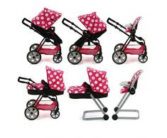 Hauck D88844 icoo Grow With Me, Passeggino per bambole 6 in 1, Rosa