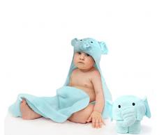 Accappatoio Neonato con Cappuccio - Set Bagno Bebe 0-3 Mesi - Toalla Neonato in Cotone Morbido e Assorbente - Ideale come Regalo Neonato-Accessori Bagno Bebe Originali-Asciugamano Neonato Bagnetto