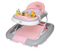 ib style® 3 in 1 Girello per bambini | primi passi | con funzione swing | Luce & Melodia | EN1273:2005 | Rosa