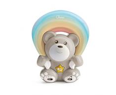 Chicco Rainbow Bear Proiettore Musicale, Luce Notturna Bambini e Neonati, Orsetto con Musica Rilassante e Proiezione Arcobaleno a Larghezza e Direzione Regolabile - Giochi Neonati 0+ Mesi