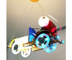 Cartoon Classic Cars cameretta lampadario bambini luci sala di studio ciondolo Boy Girl Room Fixtures